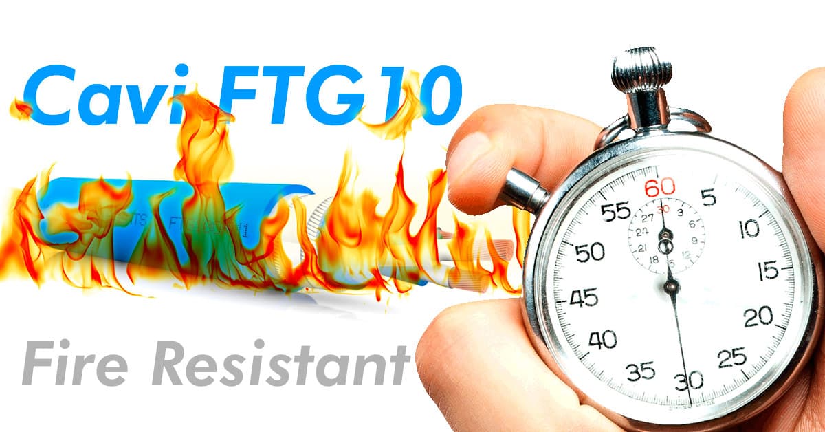 Cavi FTG10 resistenti al fuoco